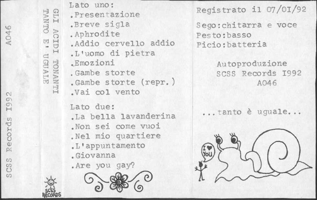 a046 gli acidi tonanti: tanto e' uguale 1992 a046 gli acidi tonanti: tanto e' uguale 1992